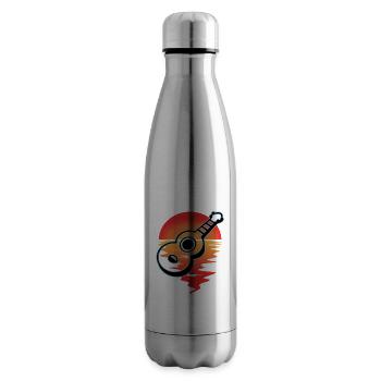 Ukuleles Vitage - Insulated Water Bottle - silver - Right