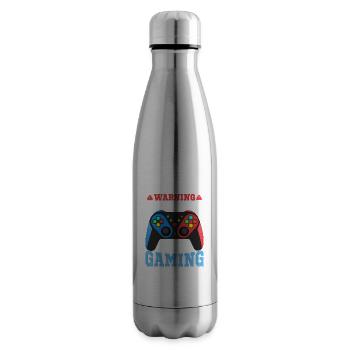 not disturb While Gaming - Insulated Water Bottle - silver - Right