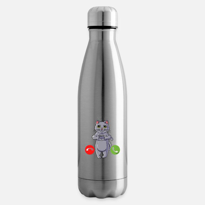 Meine Katze Ruft An - Isolierflasche - Lightsilver