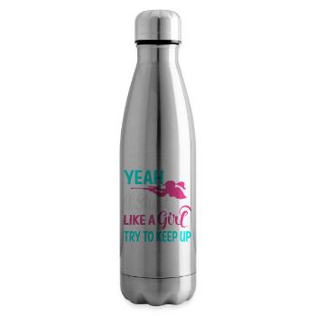 Shooting Girl - Insulated Water Bottle - silver - Right