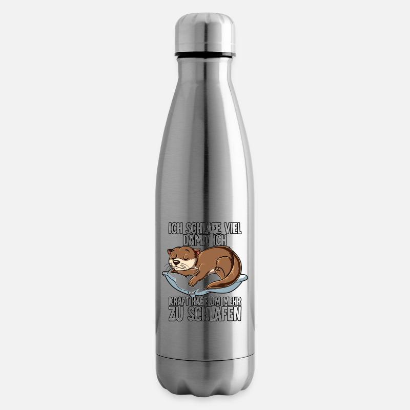 Ich Schlafe Otter - Isolierflasche - Lightsilver