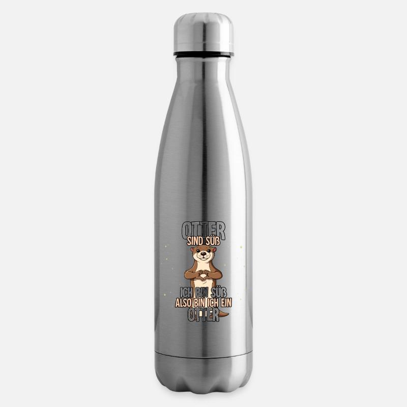 Otter Sind Süß Otter - Isolierflasche - Lightsilver
