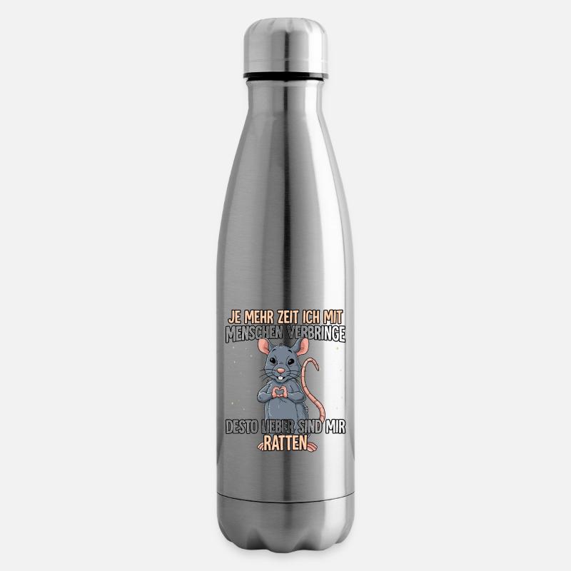 Ratte - Isolierflasche - Lightsilver