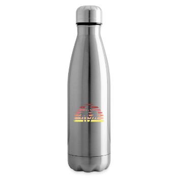 Californie Soleil d’été Palm Beach Eau - Bouteille isotherme - argent clair - Droite