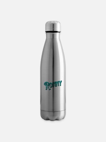 Ronny Namen personalisiert - Isolierflasche - Lightsilver