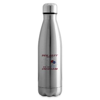 Tischtennis Zubehör Pingpong Motiv - Isolierflasche - Lightsilver - Rechts