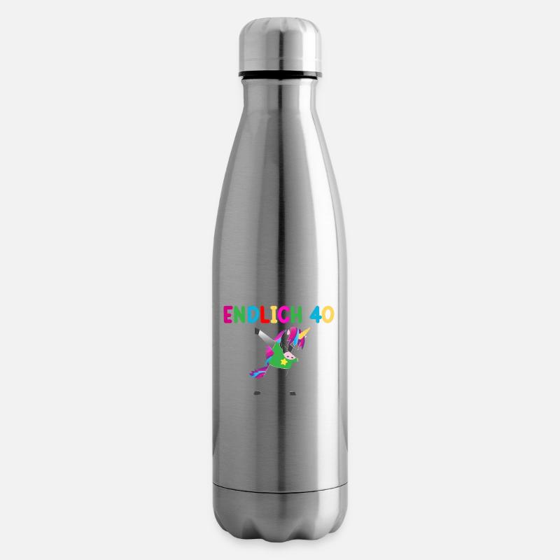 Endlich 40 Jetzt Muss Ich Erwachsen Werden - Isolierflasche - Lightsilver