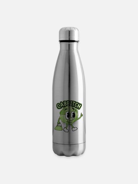 Kohl, lustiger Spruch, Manga Cabbitch Comic-Stil - Isolierflasche - Lightsilver