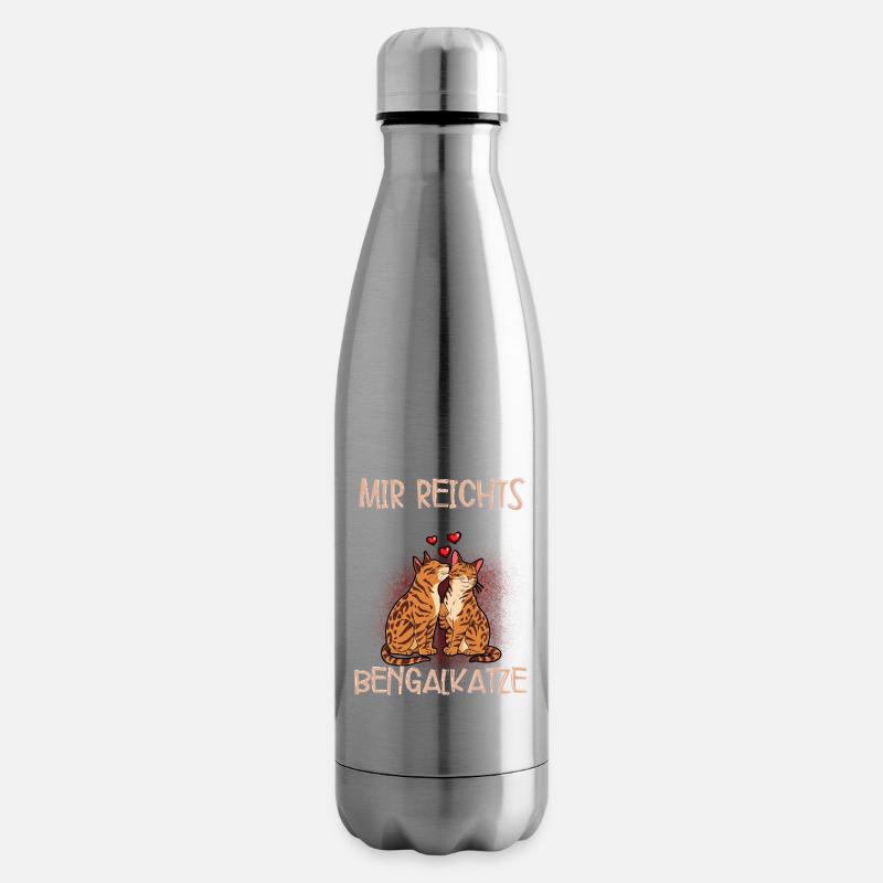 Bengalkatze - Isolierflasche - Lightsilver