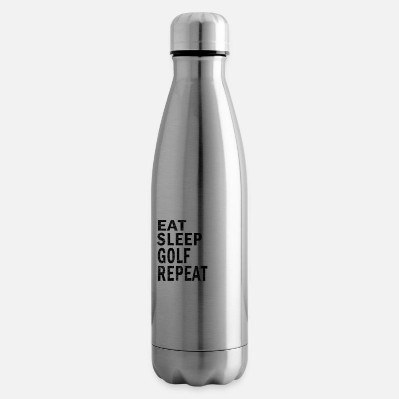 Eat sleep Golf repeat for Golf lovers - Isolierflasche - Lightsilver