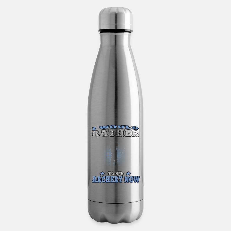 Rather do Archery Bogenschießen Bogenschütze - Isolierflasche - Lightsilver
