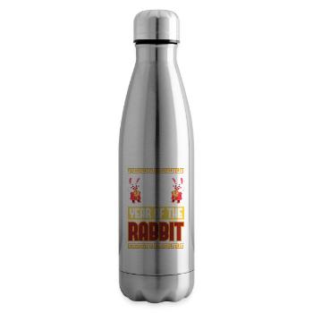2023 The year of the rabbit Chinese Zodiac - Insulated Water Bottle - silver - Right