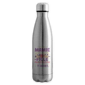 Grand-Mère Mamie Petite-Fille - Bouteille isotherme - argent clair - Droite