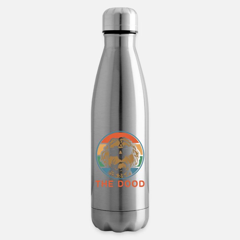 Der Dood Doodle Labradoodle Goldendoodle - Isolierflasche - Lightsilver
