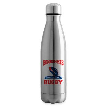 Rugbyman Coach Joueur De Rugby - Bouteille isotherme - argent clair - Droite
