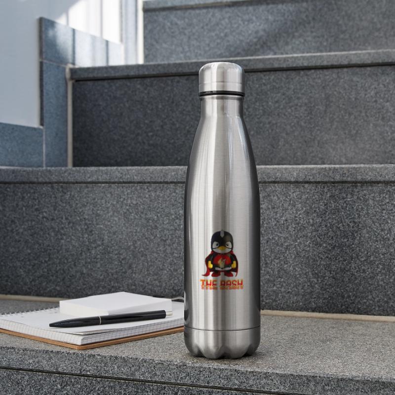 The Bash Penguin Superhero for Linux Coder and Isolierflasche