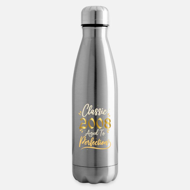 Geburtstag 2008 Geschenk 2008 Classic 2008 - Isolierflasche - Lightsilver