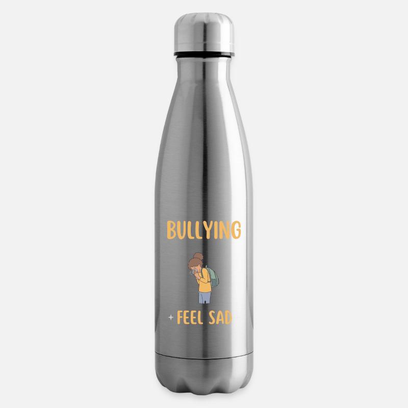 Mobbingprävention Tag der Einheit Mobbing Bewusstsein - Isolierflasche - Lightsilver
