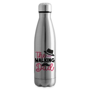 The walking dad - Bouteille isotherme - argent clair - Droite