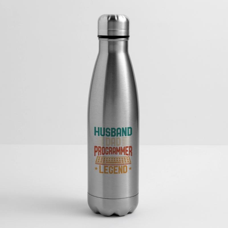 Husband Dad Programmer Legend Coder Programmierer Isolierflasche