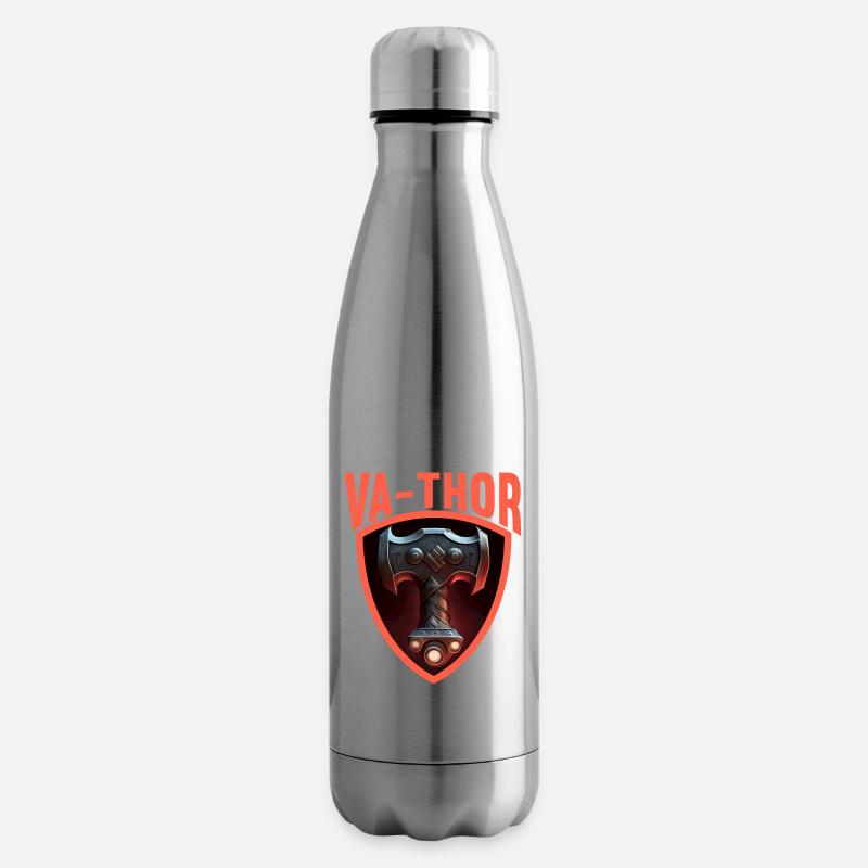 Papa Vathor Va Thor Vatertag Vatertagsgeschenk - Isolierflasche - Lightsilver