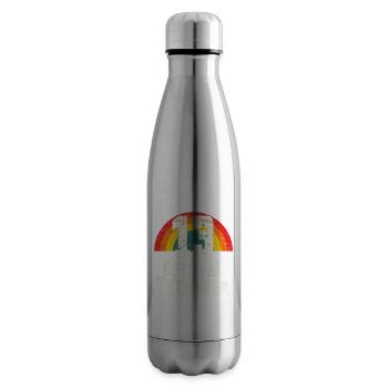 Offizieller Teenager 13. Geburtstag Vintage Regenbogen - Isolierflasche - Lightsilver - Rechts