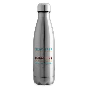 Drôle Beau Papa Fête Des Pères - Bouteille isotherme - argent clair - Droite