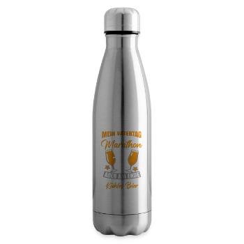 Mein Vatertag Ist Wie Ein Marathon - Isolierflasche - Lightsilver - Rechts