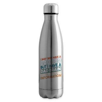 J’ai un cerveau de père - Bouteille isotherme - argent clair - Droite