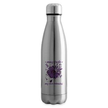 My Memories May Fade | Alzheimers - Insulated Water Bottle - silver - Right