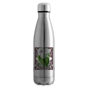 Field winds, winds, vintage botanical illustration - Insulated Water Bottle - silver - Right