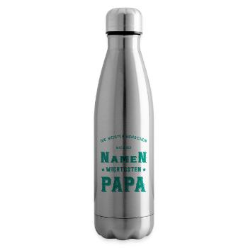 Papa Sprüche Vatertag - Isolierflasche - Lightsilver - Rechts