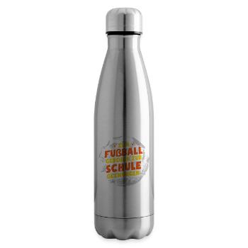 Zum Fußball Geboren Fußballer Fußballspieler - Isolierflasche - Lightsilver - Rechts