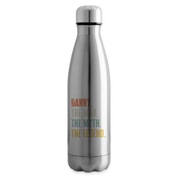 Danny Le Meilleur, Légende du Mythe de l’Homme, Meilleur Nom drôle - Bouteille isotherme - argent clair - Droite