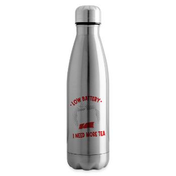 Ich brauche mehr Tee | Teebeutel | Lustiger Teeaufguss - Isolierflasche - Lightsilver - Rechts