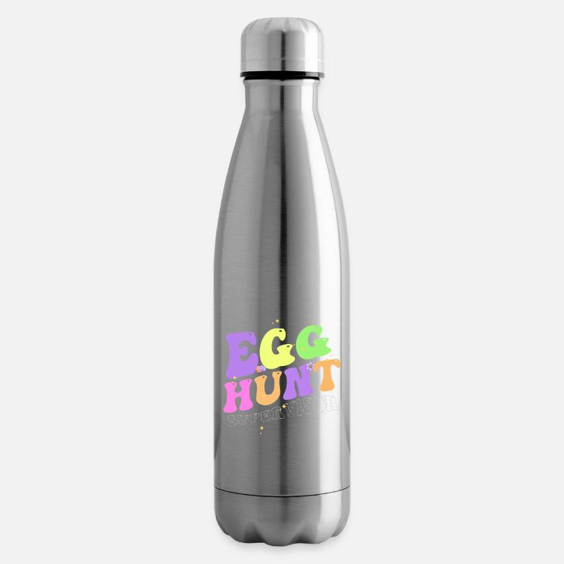 Egg Hunt Supervisor Lustige Ostern - Isolierflasche - Lightsilver