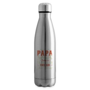 Vatertag 2023 Papa Sprüche Lustig Dad - Isolierflasche - Lightsilver - Rechts