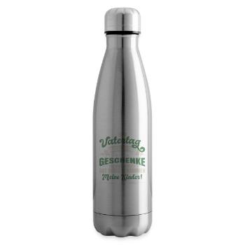 Zum Vatertag Brauche Ich Keine Geschenke - Isolierflasche - Lightsilver - Rechts
