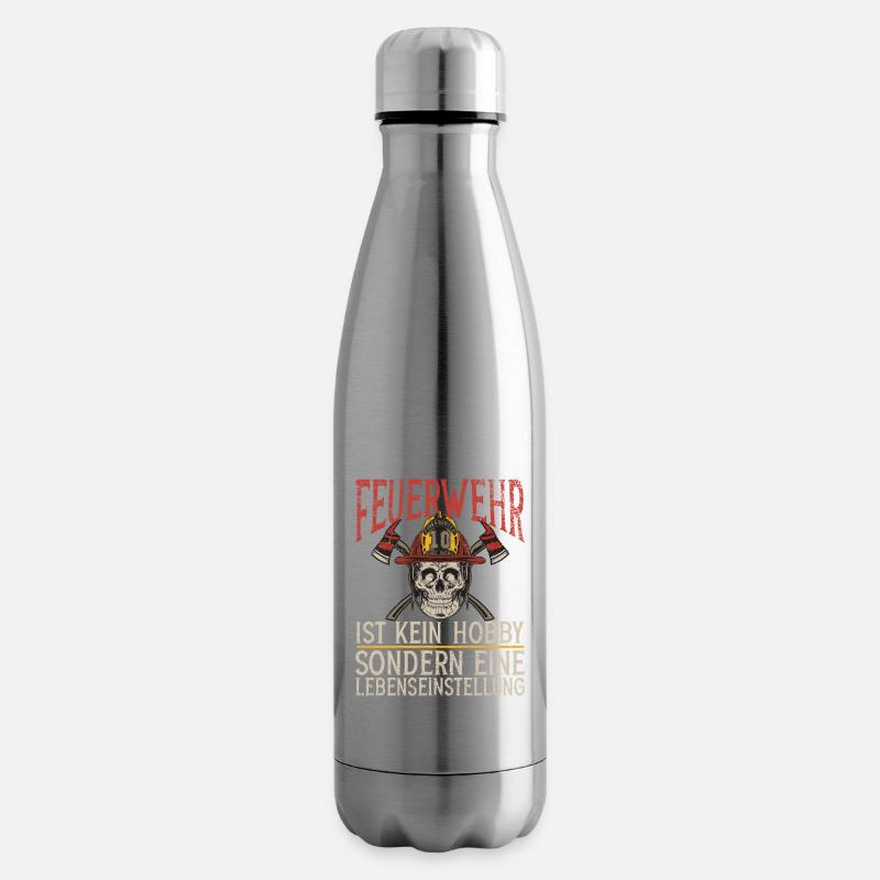 Feuerwehrmann ist eine Lebenseinstellung - Isolierflasche - Lightsilver