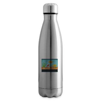 Life is better with an aquarium - Insulated Water Bottle - silver - Right