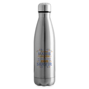 J'ai Une Mamie Cinglée - Bouteille isotherme - argent clair - Droite