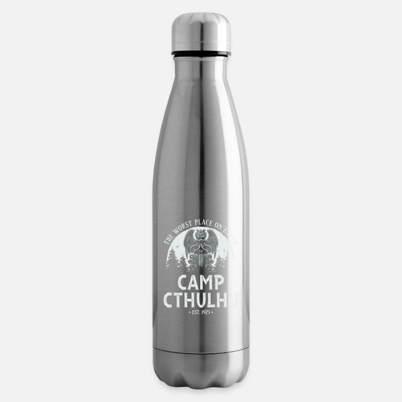 Camp Cthulhu, Funny Cosmic Horror Cthulhu - Isolierflasche - Lightsilver