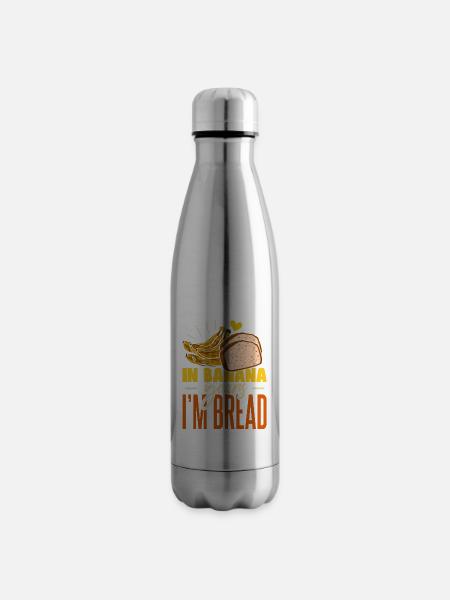 In Bananenjahren bin ich Brot - Isolierflasche - Lightsilver