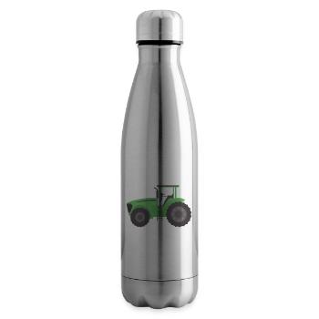 Funny Children Farming Farm Tractor - Insulated Water Bottle - silver - Right