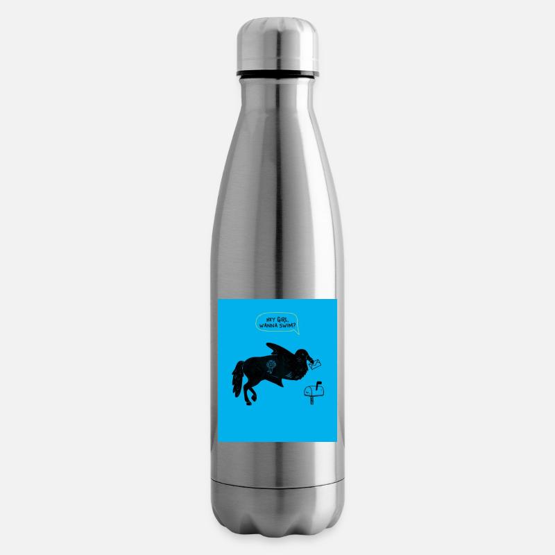 HEY MÄDCHEN, WILLST DU SCHWIMMEN? - Isolierflasche - Lightsilver