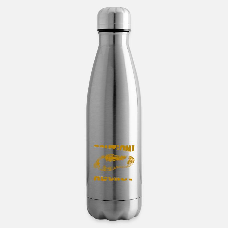 Caution! Peanut Allergy Nut Allergic Awareness - Isolierflasche - Lightsilver