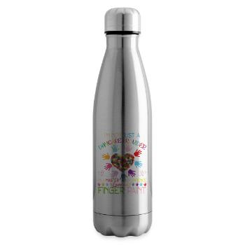Je ne suis pas un fournisseur de services de garde - Bouteille isotherme - argent clair - Droite