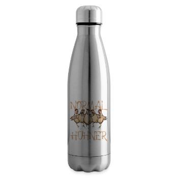 Huhn Früher war ich normal jetzt habe ich Hühner - Isolierflasche - Lightsilver - Rechts