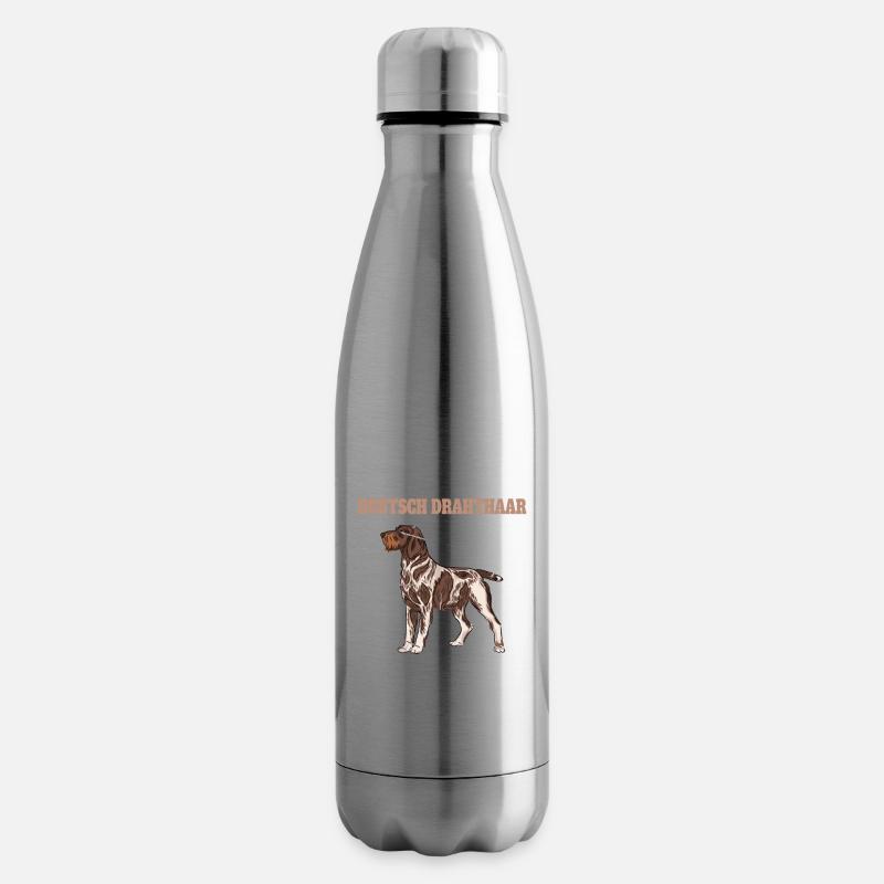 Hunde Deutsch Drahthaar Hundebesitzer - Isolierflasche - Lightsilver