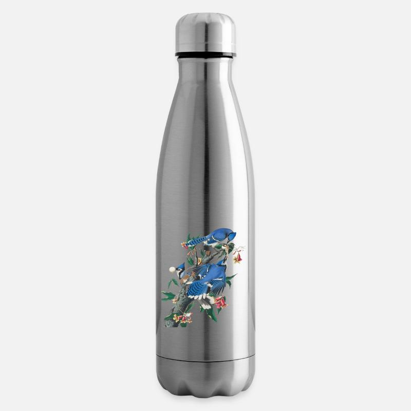 Audubon Blue Jay - Bouteille isotherme - argent clair